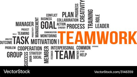 Word cloud teamwork Royalty Free Vector Image - VectorStock