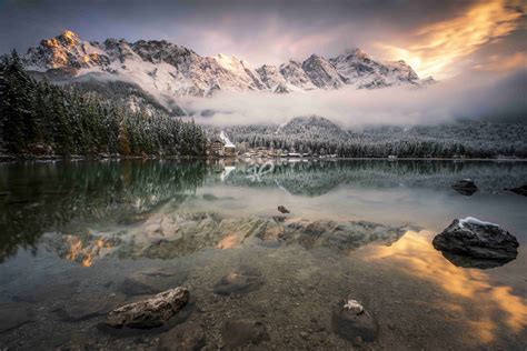 Eibsee und Zugspitze im Winter – Heimatfotos