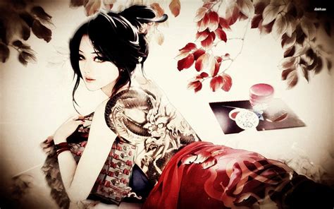 Japanese Geisha Wallpaper (68+ pictures) - WallpaperSet