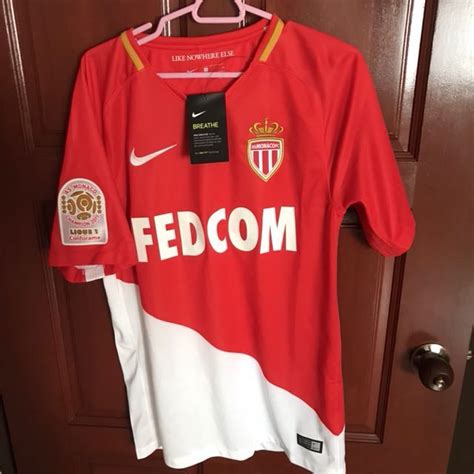 AS Monaco Mbappe 2017/18 Jersey, Men's Fashion, Activewear on Carousell