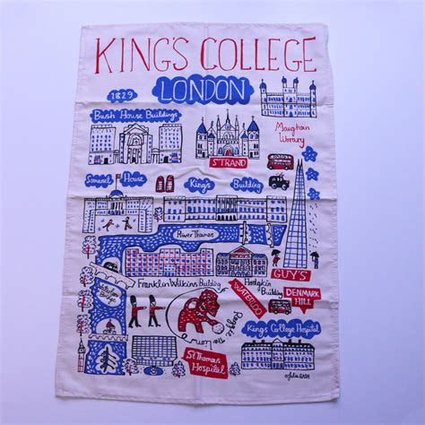 King's College London Map Print Tea Towel – The Union Shop