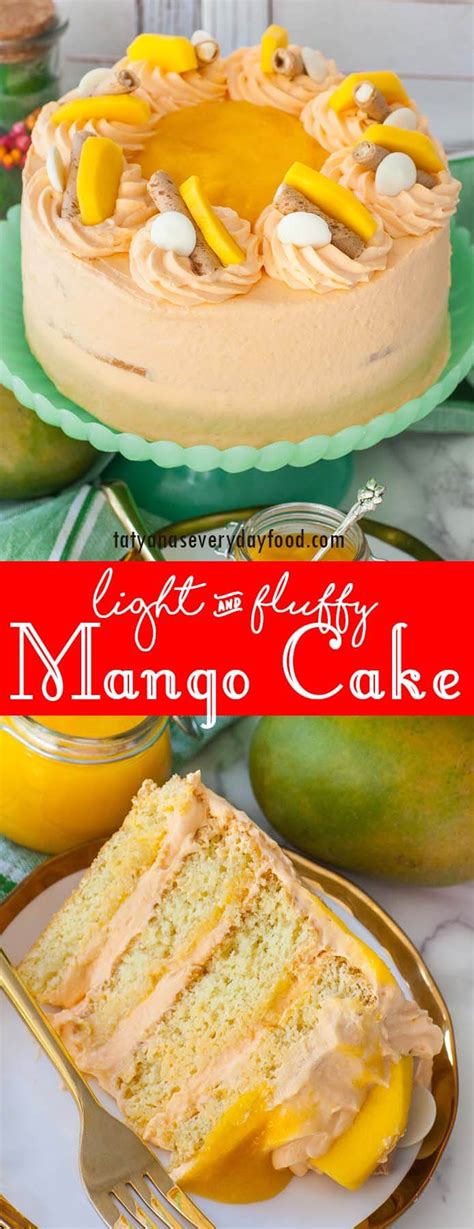 Creamy Mango Cake (video) - Tatyanas Everyday Food