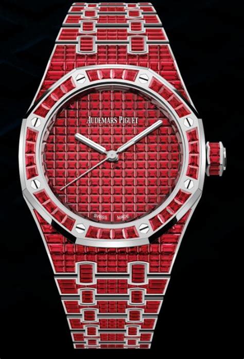 Audemars Piguet Replica Watch ROYAL OAK SELFWINDING RUBY 50TH ANNIVERSARY 15554BC.RR.1274BC.01 ...