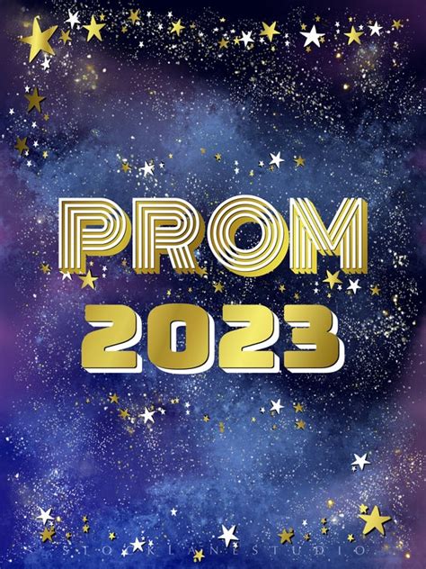 Printable Prom 2023 Event Poster Yard Sign Banner Blue - Etsy