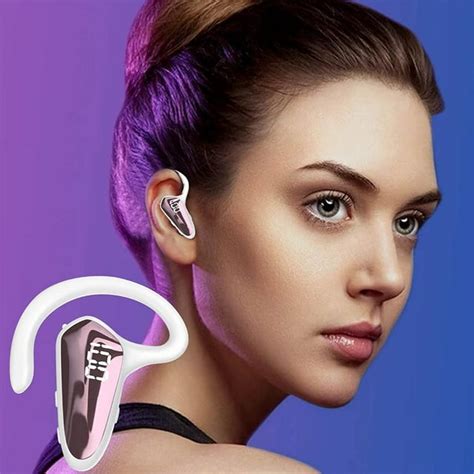 Bluetooth Earhook Headset Wireless Bluetooth 5.2 Ultralight Business Headset With Microphone ...