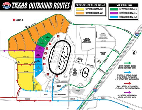 Directions & Parking | Fans | Texas Motor Speedway