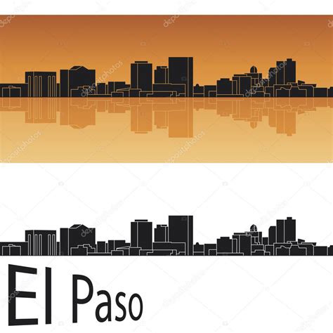 El Paso skyline — Stock Vector © paulrommer #11609404