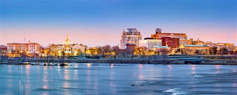 Trenton skyline panorama at dawn. Trenton is the capital of the US state of New Jersey. - Global ...