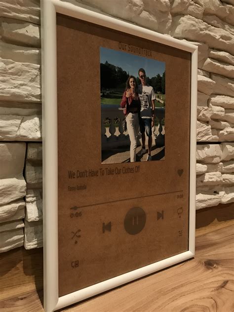 Spotify Frame / Our Sound Track / Unique Photo Gift / Custom | Etsy