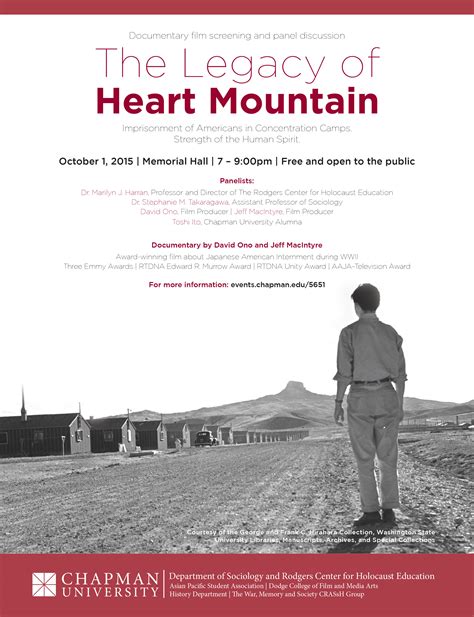 The Legacy of Heart Mountain: Oct. 1 - A Free Film Screening - The Voice of Wilkinson