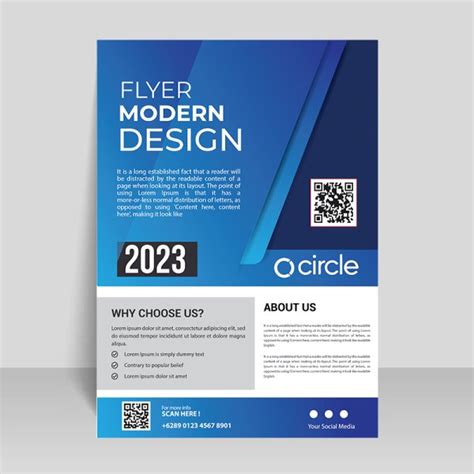 QR code flyer design template for free - freepng