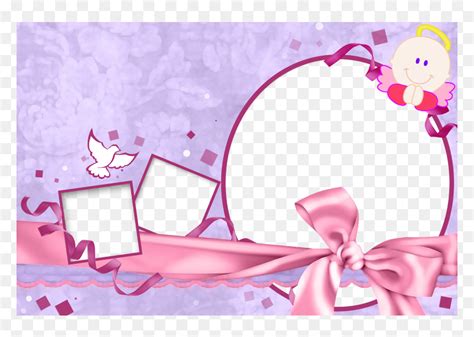 Pink Christening Background Png, Transparent Png - vhv