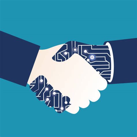 Robot Handshake stock vectors - iStock