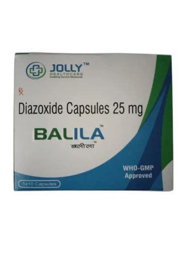 Diazoxide 25 Mg Capsule at Rs 1200/box | डायजेक्साइड टैबलेट in Jodhpur ...