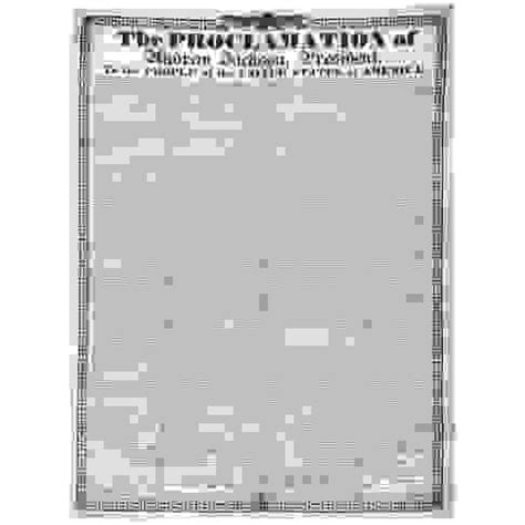 1832 Andrew Jackson's Nullification Proclamation Broadside Printed On ...