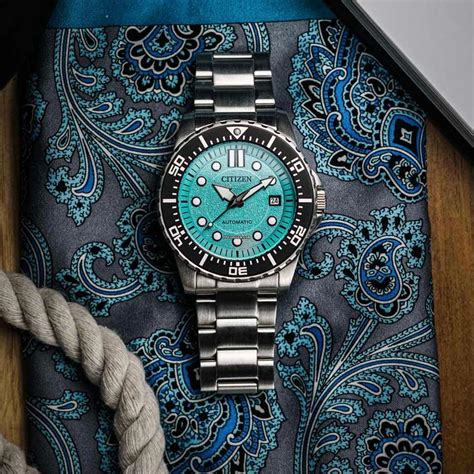 Citizen Mechanical - Diver - Tiffany Blue Dial for C$405 for sale from a Seller on Chrono24