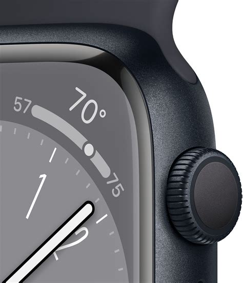 Apple Watch Series 8 GPS, 45mm Midnight Aluminium Case with Midnight Sport Band | Dustinhome.se