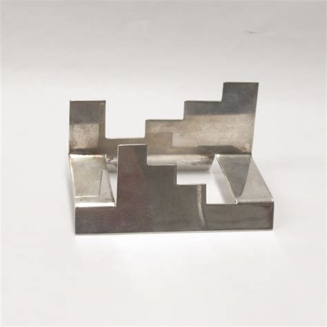 Sterling Silver Modernist Business Card Holder