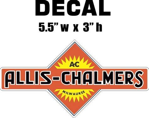 Allis Chalmers Diamond Rectangular Vinyl Decal | eBay | Vinyl decals ...