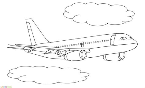 Sketsa Gambar Pesawat Untuk Anak Tk Belajar - IMAGESEE