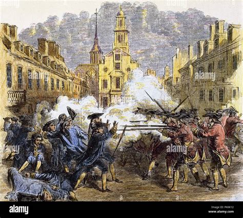 American Revolutionary War (1775-1783). The Boston Massacre or Boston ...