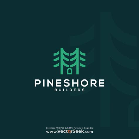 Pineshore Builders Logo Template - (.Ai .PNG .SVG .EPS Free Download)