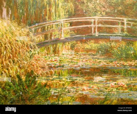 Bridge Over a Pond of Water Lilies by Claude Monet, Musee d'Orsay Paris France Europe Stock ...