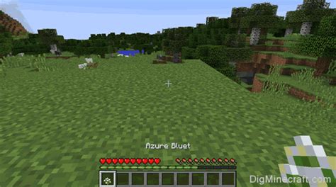 How to make an Azure Bluet in Minecraft