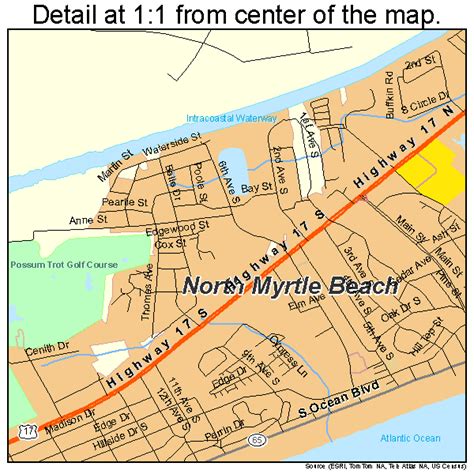 North Myrtle Beach South Carolina Street Map 4551280