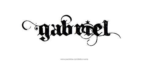 Gabriel Name Tattoo Designs