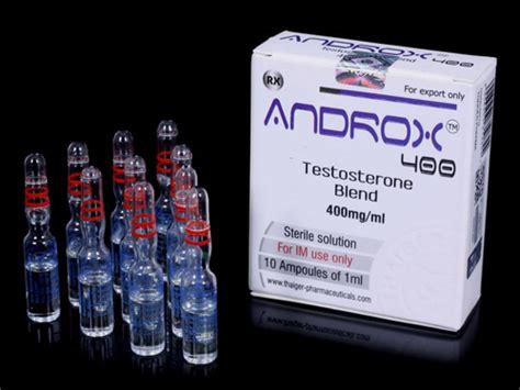 Androx 400 | Testosterone Blend 400mg/ml x 10x 1ml amps | Thaiger Pharma | Trusted Pharma360