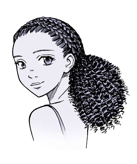 Afro Hair Drawing | Free download on ClipArtMag