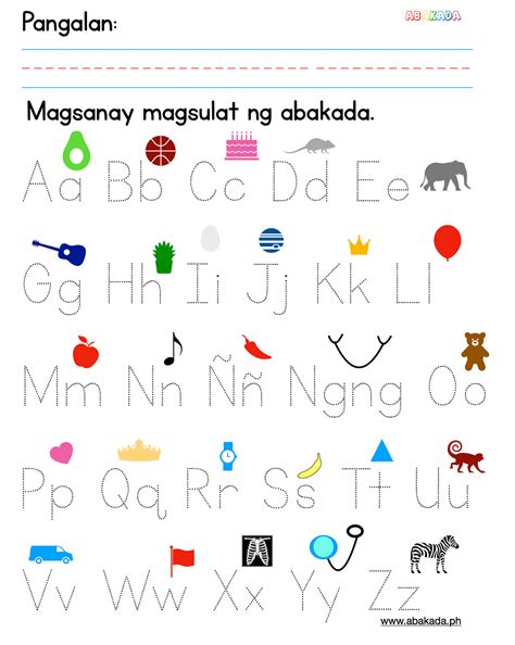 Abakada Worksheets For Kindergarten - Kindergarten Worksheets