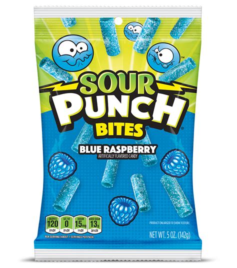 Sour Punch Bites Blue Raspberry 142 g – Snaxies