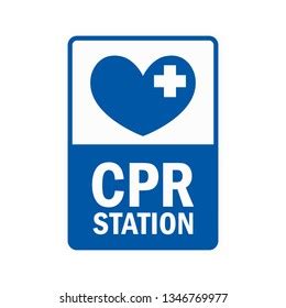 Cpr Cardiopulmonary Resuscitation Sign Symbol Vector: vector de stock (libre de regalías ...