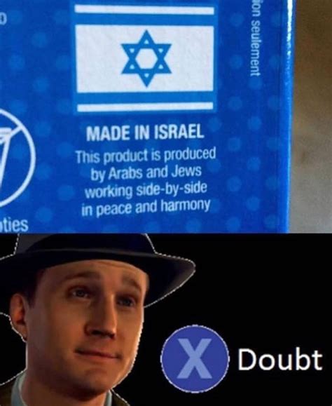 Made in Israel | L.A. Noire "Doubt" / Press X To Doubt | Know Your Meme