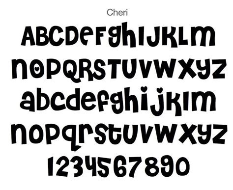 cheri font | Lettering fonts, Cute letter fonts, Tattoo lettering fonts