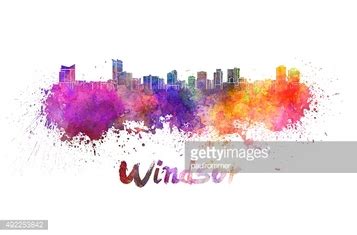 Windsor Skyline In Watercolor Stock Vector | Royalty-Free | FreeImages