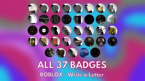 How to get ALL 37 BADGES in ROBLOX - Write a Letter (TUTORIAL) - YouTube