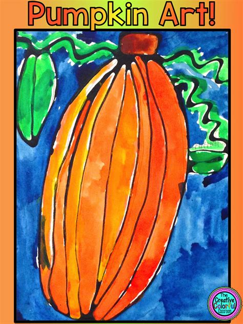 The Creative Colorful Classroom: Fall Pumpkins: Watercolor Art!