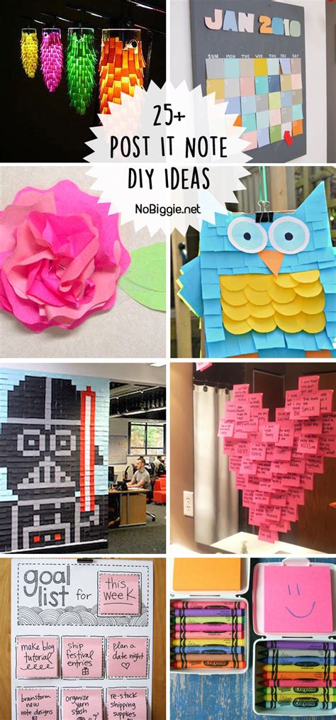 25+ Post It Note DIY Ideas