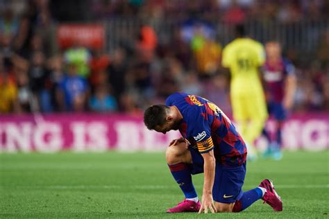 Barcelona left to sweat over Lionel Messi injury after Argentine limps off against Villarreal