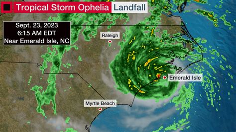 Tropical Storm Ophelia Spread Flooding, Gusty Winds Up The East Coast ...