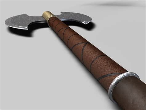 medieval executioner axe 3d c4d