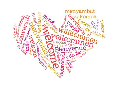 Wordcloud Welcome Heart 1 Free Stock Photo - Public Domain Pictures