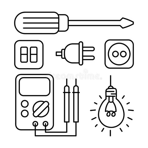 Electrical Tools Stock Illustrations – 6,100 Electrical Tools Stock Illustrations, Vectors ...