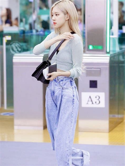 Airport Fashion Kpop, Kpop Fashion Outfits, Blackpink Fashion, Korean Fashion, Casual Day ...