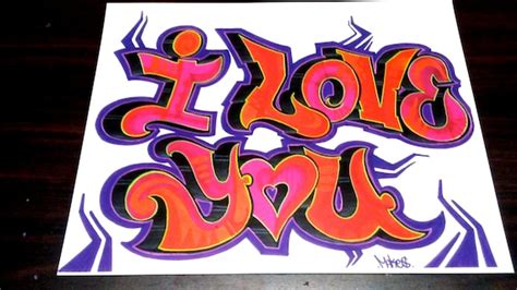 I LOVE YOU New York Graffiti Style