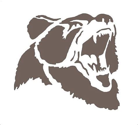 Bear Stencil 7 sizes available Create Lodge Western Cabin