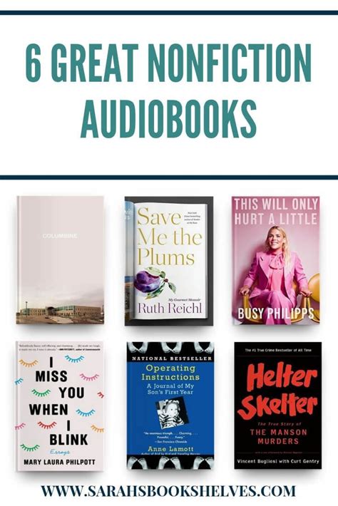 The Best Nonfiction Audiobooks I’ve Listened to Lately | Nonfiction books, Book blogger, Audiobooks